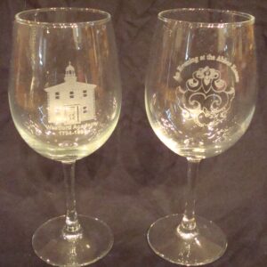 Glasses, wine (etched)