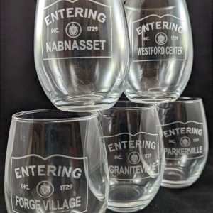 Glasses Etched Stemless Beverage Westford Villages