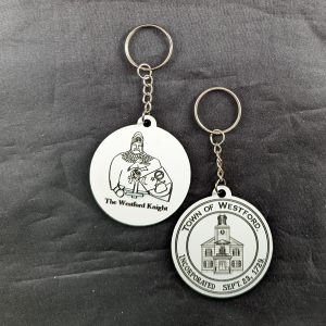 Keychains Westford Knight and Town of Westford