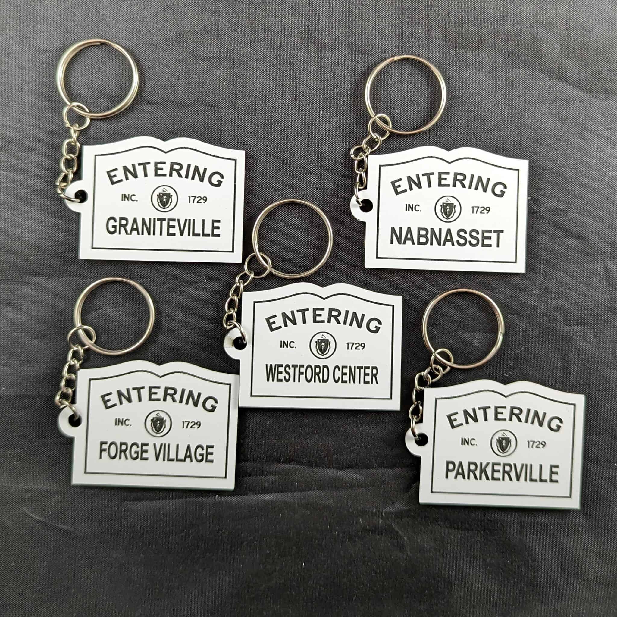 Keychains Etched Westford Villages